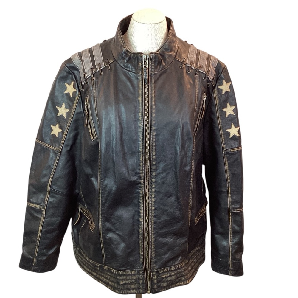 Wilson’s Vintage USA Leather Moto Jacket